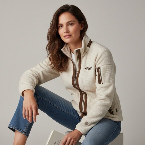 KUHL Women's Flight Jacket Fleece jacket Color Stone size S - Picture 1 of 8